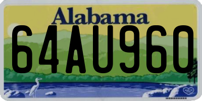 AL license plate 64AU960