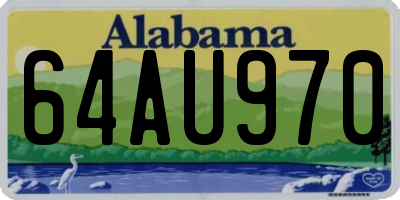 AL license plate 64AU970