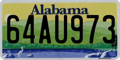 AL license plate 64AU973