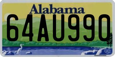 AL license plate 64AU990