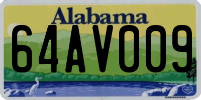 AL license plate 64AV009