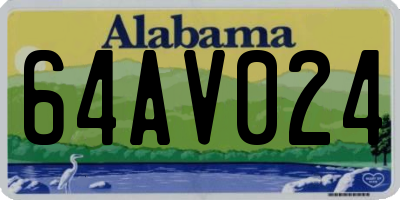AL license plate 64AV024
