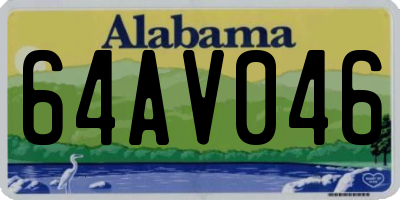 AL license plate 64AV046