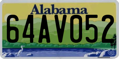 AL license plate 64AV052
