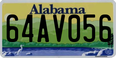 AL license plate 64AV056