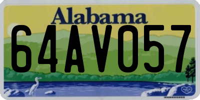 AL license plate 64AV057