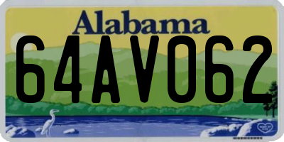 AL license plate 64AV062