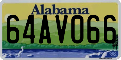 AL license plate 64AV066