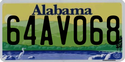 AL license plate 64AV068