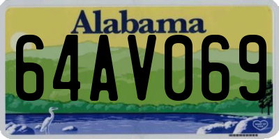 AL license plate 64AV069