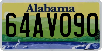 AL license plate 64AV090