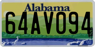 AL license plate 64AV094