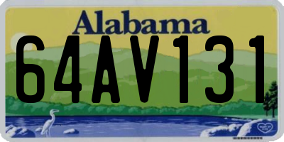 AL license plate 64AV131