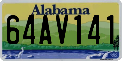 AL license plate 64AV141