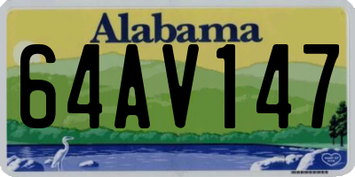 AL license plate 64AV147
