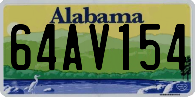 AL license plate 64AV154