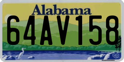 AL license plate 64AV158