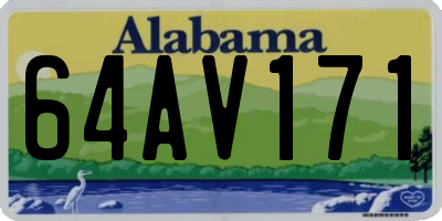 AL license plate 64AV171