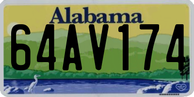 AL license plate 64AV174