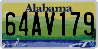 AL license plate 64AV179