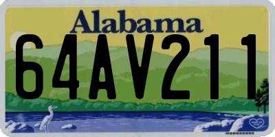 AL license plate 64AV211