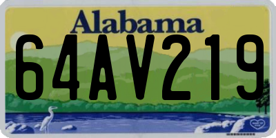 AL license plate 64AV219