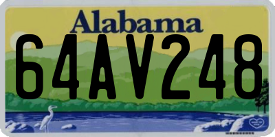 AL license plate 64AV248