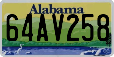 AL license plate 64AV258