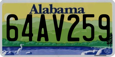 AL license plate 64AV259