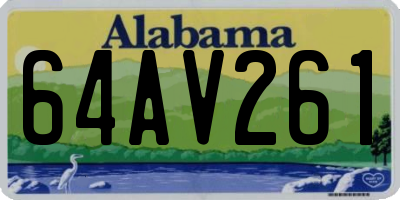 AL license plate 64AV261
