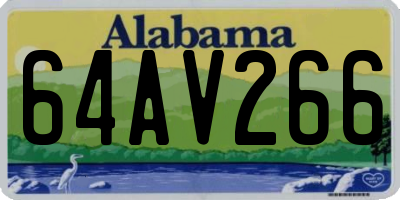 AL license plate 64AV266
