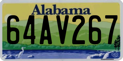 AL license plate 64AV267