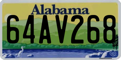 AL license plate 64AV268