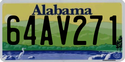 AL license plate 64AV271