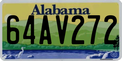 AL license plate 64AV272