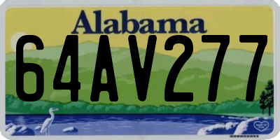 AL license plate 64AV277