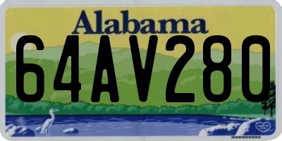 AL license plate 64AV280