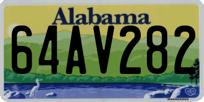 AL license plate 64AV282