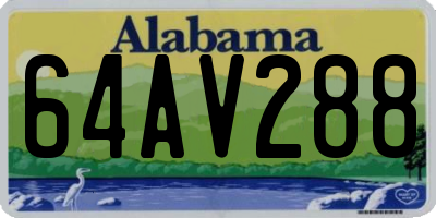 AL license plate 64AV288
