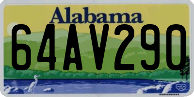 AL license plate 64AV290