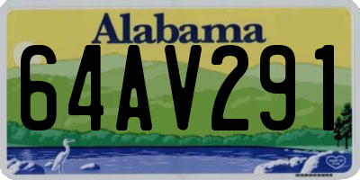 AL license plate 64AV291