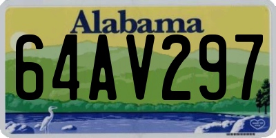 AL license plate 64AV297
