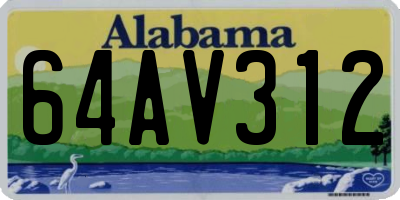 AL license plate 64AV312