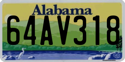 AL license plate 64AV318