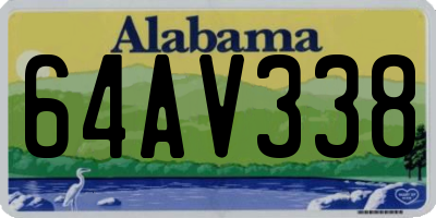 AL license plate 64AV338