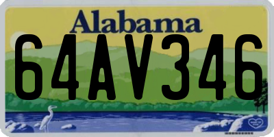 AL license plate 64AV346