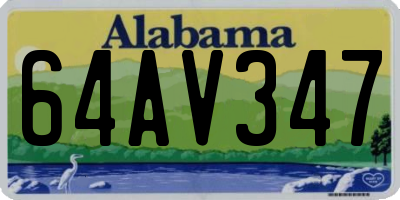 AL license plate 64AV347