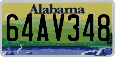 AL license plate 64AV348