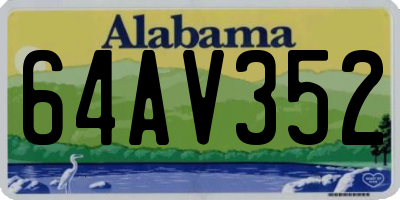 AL license plate 64AV352