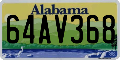 AL license plate 64AV368